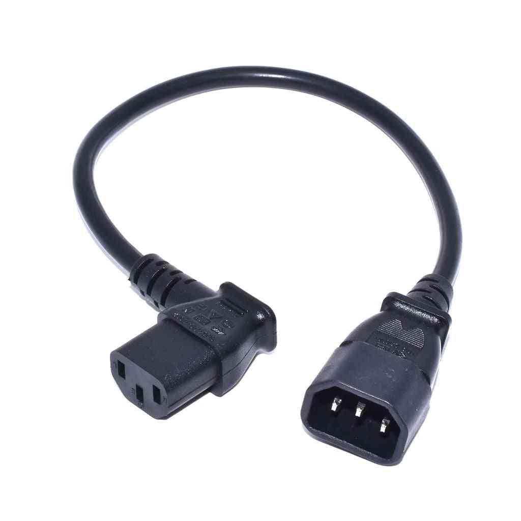 Iec 320 C13 Female To C14 Male Pdu Angle Power Cables - Power Cord Adapter