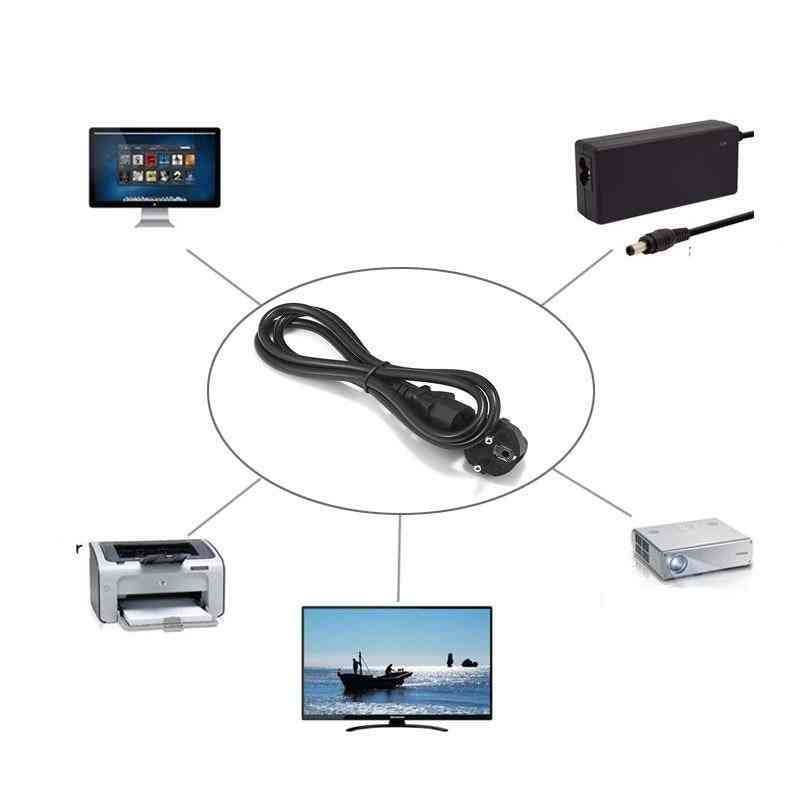 Kotni vtič iec c13 napajalni kabel za projektor, pc monitor, tiskalnik in tv