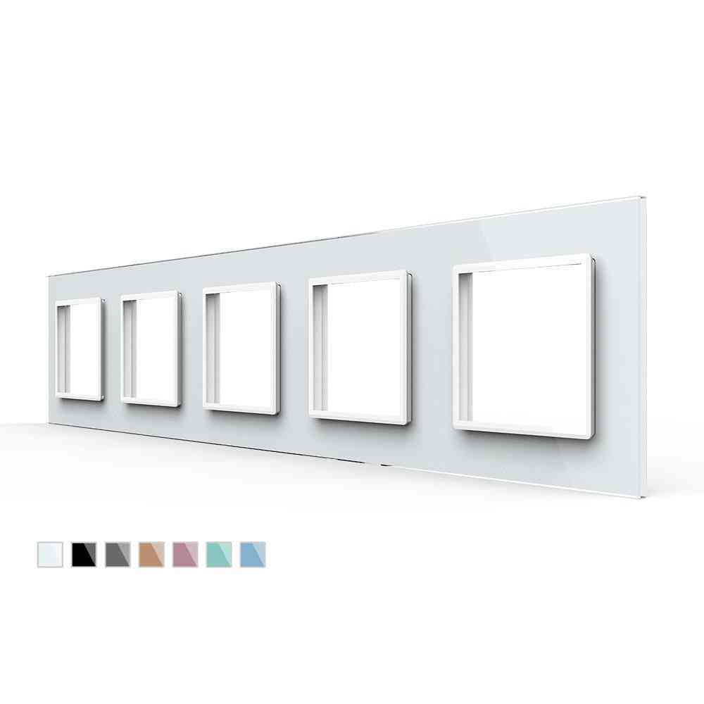 Quintuple Glass Panel For Wall Socket