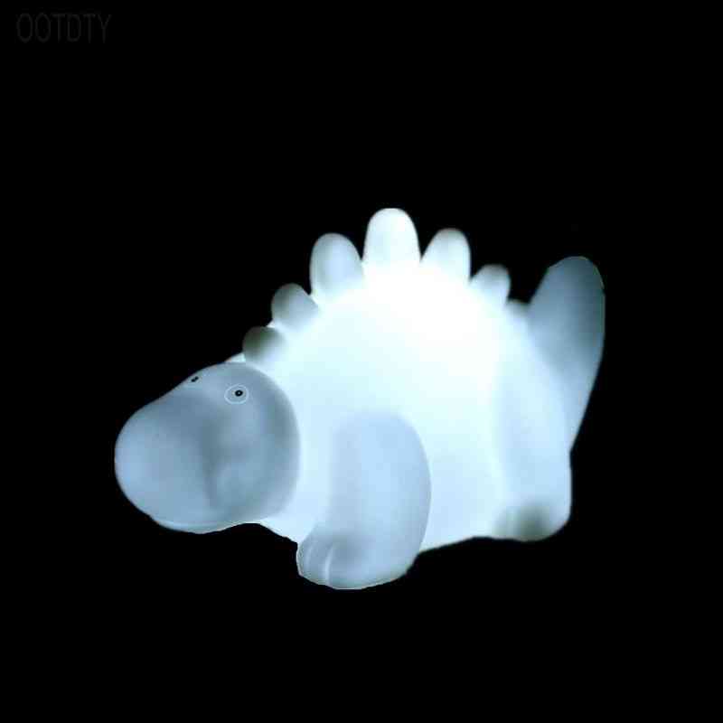 LED mini lámpara de dinosaurio pequeñas luces de noche decoración del hogar que brillan en la oscuridad juguetes para niños - verde
