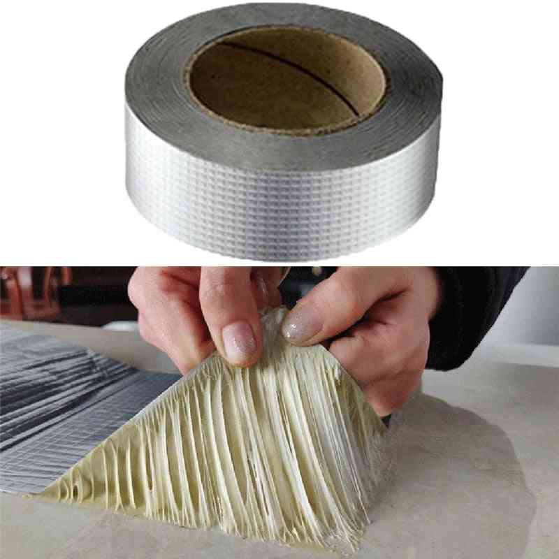 Adhesivo de papel de aluminio, cinta adhesiva impermeable, super reparación de grietas para herramientas de renovación del hogar (50 mm 3 m) -