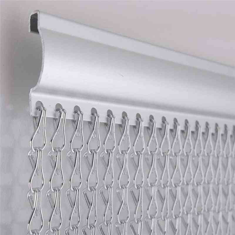 Puerta / ventanas de aluminio cortina de cadena pantalla de metal mosca persianas de insectos control de plagas -