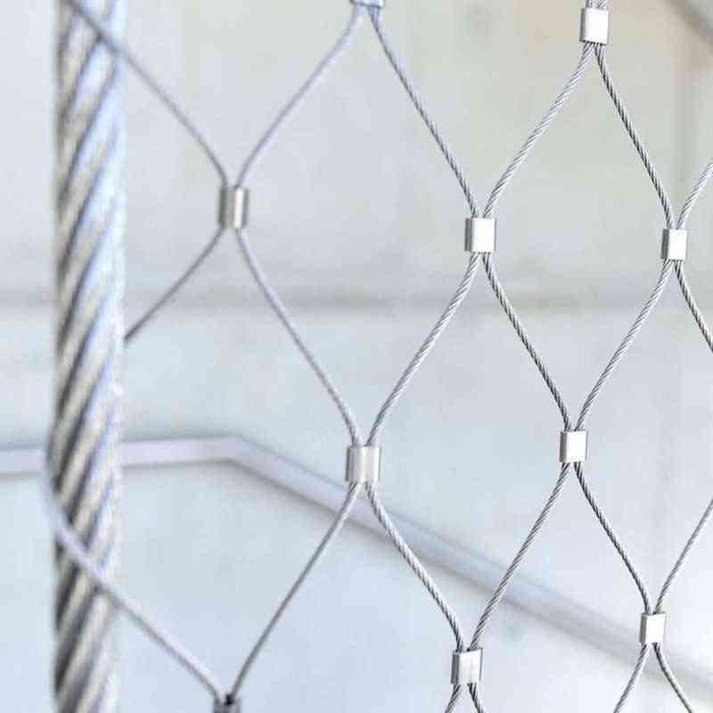Miljøvenligt kreativt rustfrit stål kabelnetværn beskyttere til bro trappegang / fuglenet