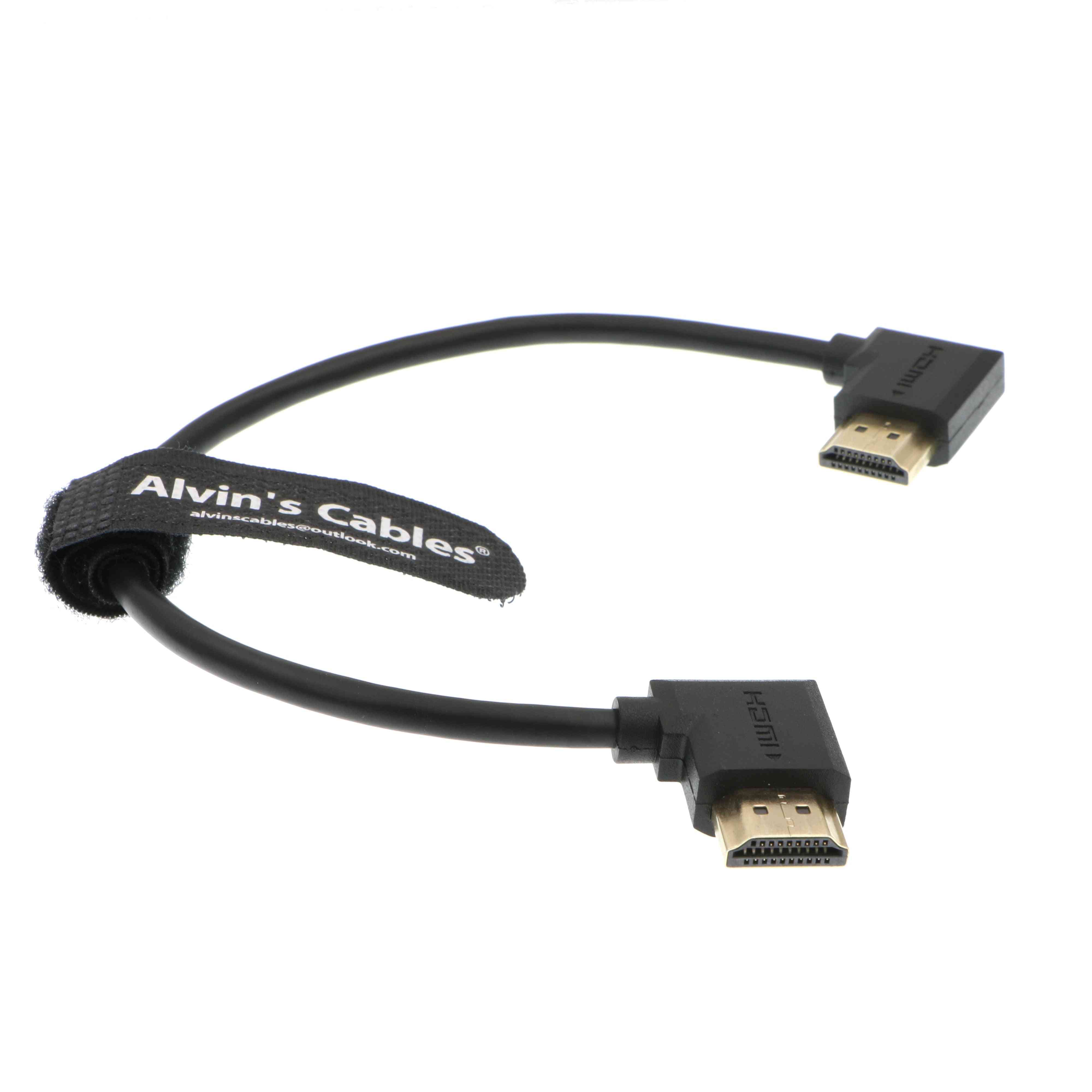 Alvin's kabler z cam e2 l form hdmi kabel retvinklet højhastigheds hdmi ledning til portkeys bm5 skærm - 30 cm