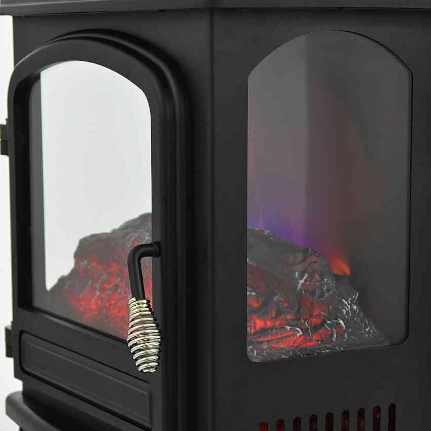 Onafhankelijke verticale elektrische haard huishoudelijke zichtbare vlam warme luchtblazer enkele deur verwarming -