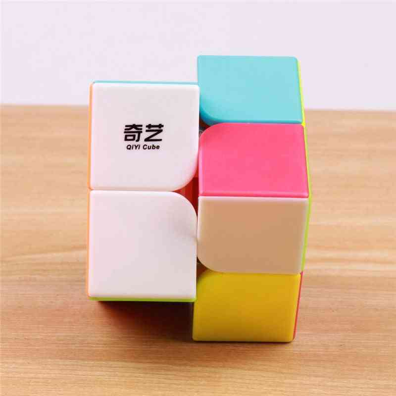 2x2x2 colorato, velocità senza adesivi - cubo magico giocattolo educativo e educativo per bambini -