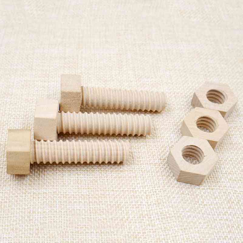 Screw Nut Assembling - Hands On Teaching Aid Educational Wooden