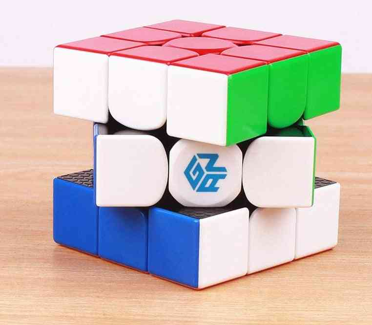 Cubo de velocidade mágica 3x3x3 sem adesivo - quebra-cabeça 356r profissional, brinquedo cubo educacional para crianças -