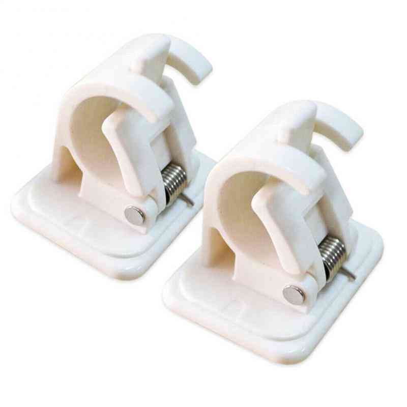Adhesive Wall Curtain Hanging Rod Clamp Hooks