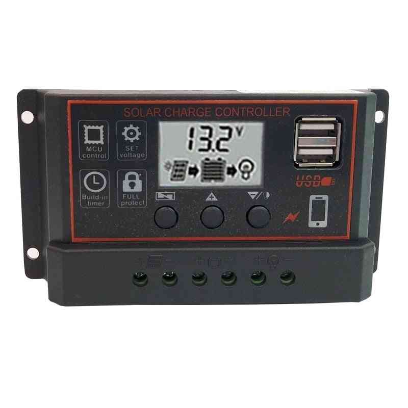 Solar Charge And Discharge Controller With Lcd Display