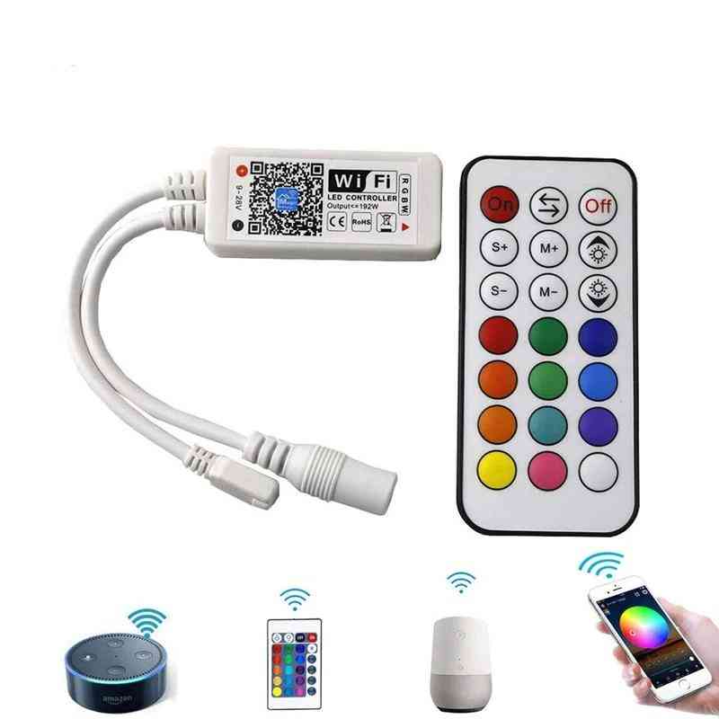 Magic home 5v ~ 24v rgb controlador led wifi 12v para tira de led 5050/2835/5630/3528 - bluetooth rgbw