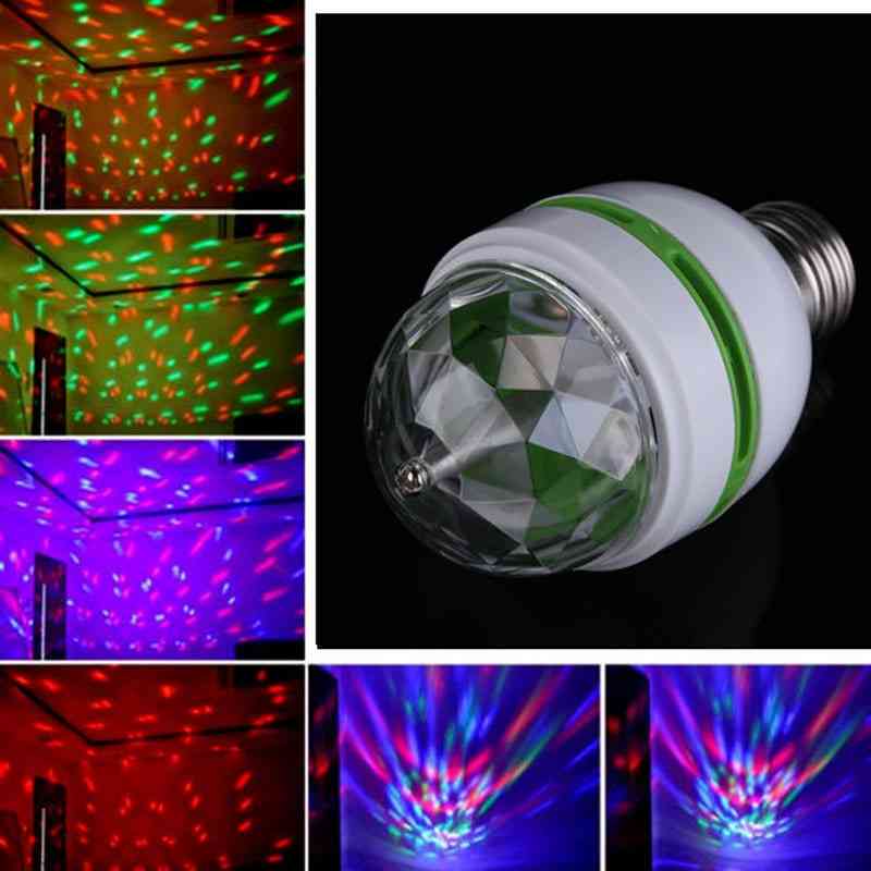 Auto Rotating Projector Crystal Led Stage Light - Magic Ball Dj Party Disco Effect Lamp