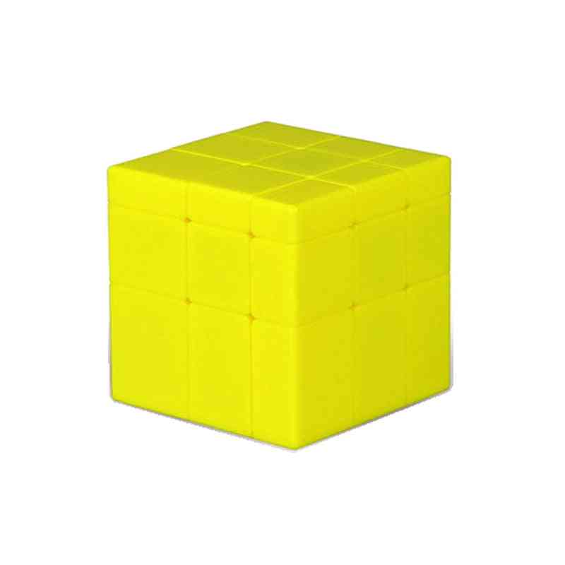 3x3x3 קוביית קסם מראה מהירה קוביית מגיקו קוביית צעצועים לילדים עם מדבקות כסף זהב