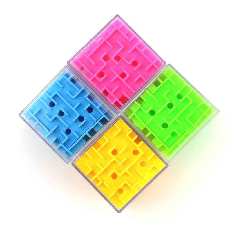 Geduld Spiele 3D Würfel Puzzle Labyrinth Spielzeug, Handspiel Fall Box Spaß Gehirn Spiel Herausforderung Spielzeug Balance Lernspielzeug für Kinder