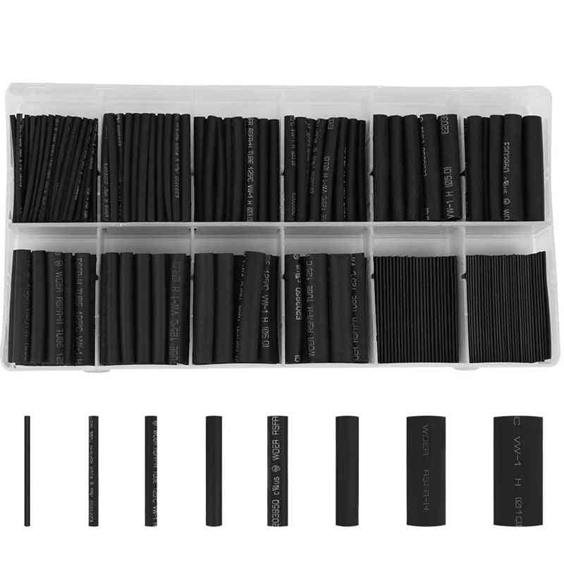 Heat Shrink Tubing, Ratio 2:1 Electrical Cable Wire Kit Set