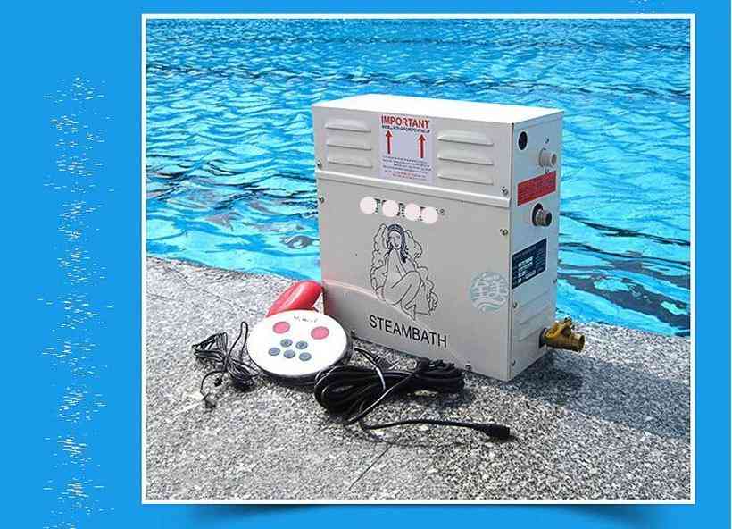 9kw générateur de vapeur pour douche 220 v / 380 v-machine à vapeur à domicile équipement de sauna sauna bain spa douche à vapeur avec contrôleur numérique