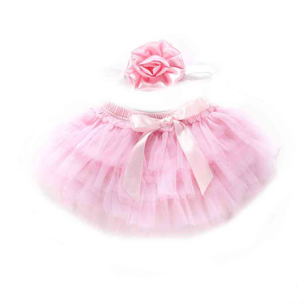 0-24 m spädbarn nyfödda flickor tutu, prinsessa bow tulle ball klänning kjolar - jul baby flicka kostymer huvudband