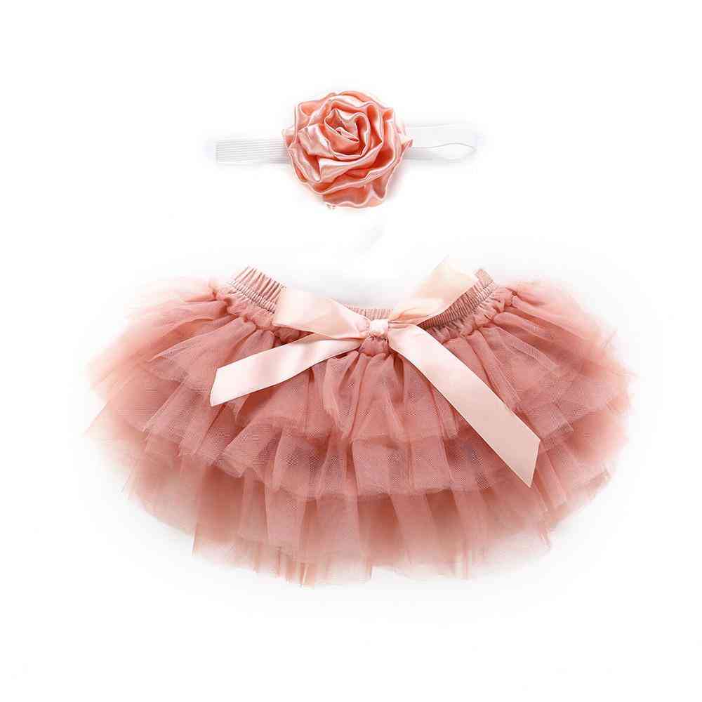 Infant Newborn Tutu Princess Bow Tulle Ball Gown Skirts