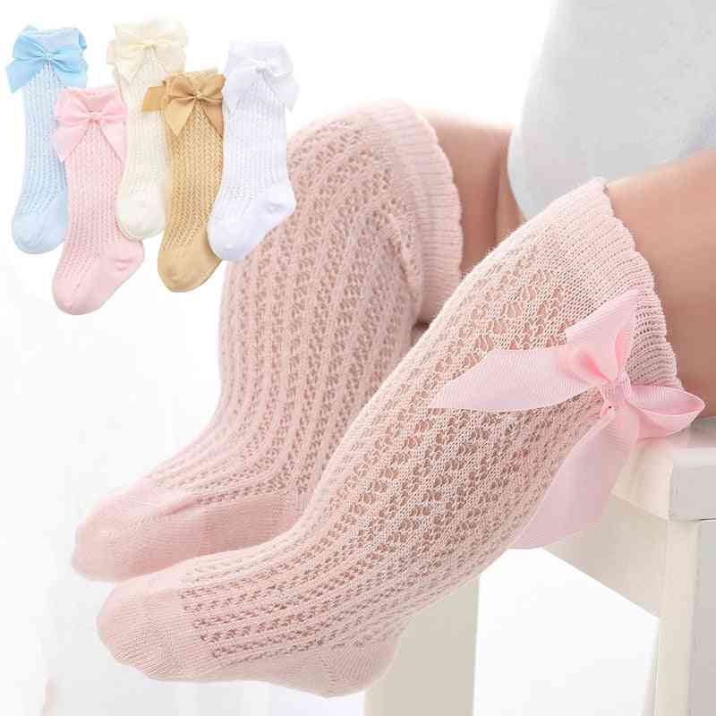 Cute Cotton Bowknot, Knee High Socks For Infant/toddler