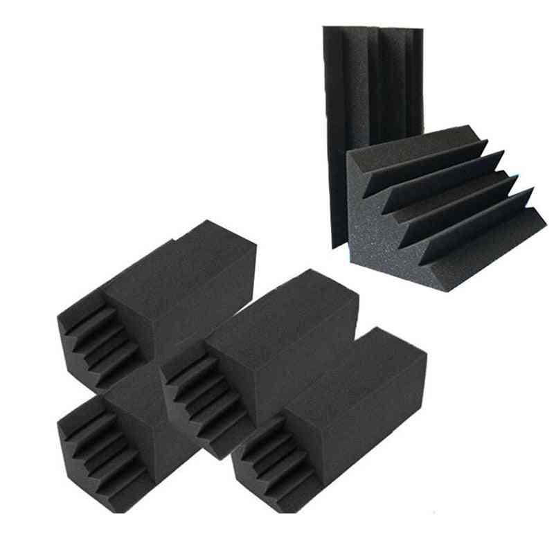 Nya 8-pack med 4,6 tum x 4,6 tum x 9,5 i svart ljudisolerande isoleringsbasfälla (svart)