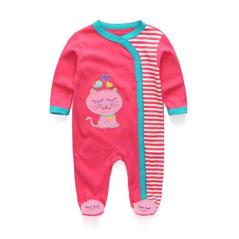 בגדי שינה יילוד בגדי תינוקות בגדי שמיכה מצוירת - בגדי פיג'מה לתינוק עם שרוול ארוך