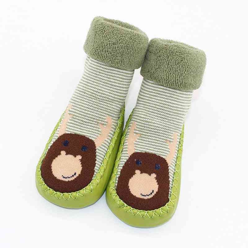 Warm Booties Sock With Rubber Soles For Newborn