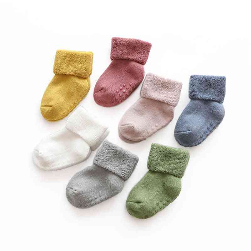 Anti Slip, Winter Warm Thick Socks For Newborn