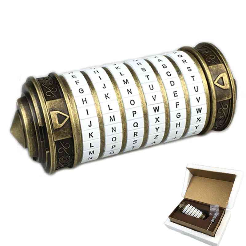 Kovové kryptexové zámky - kreativní kód da Vinci