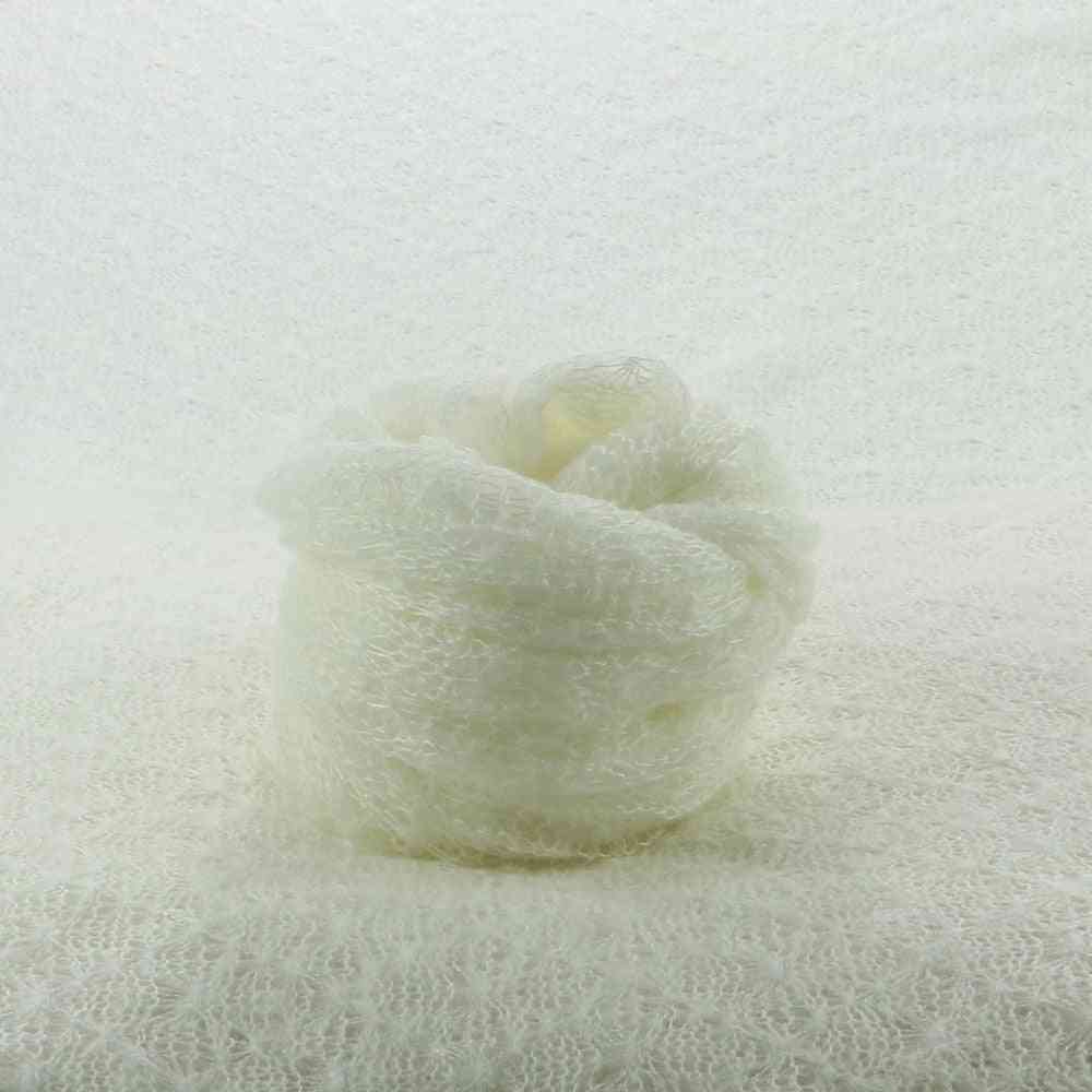 Mohair Stretch Knit Wrap- Newborn Baby Photography, Baby Blankets Swaddle Wraps