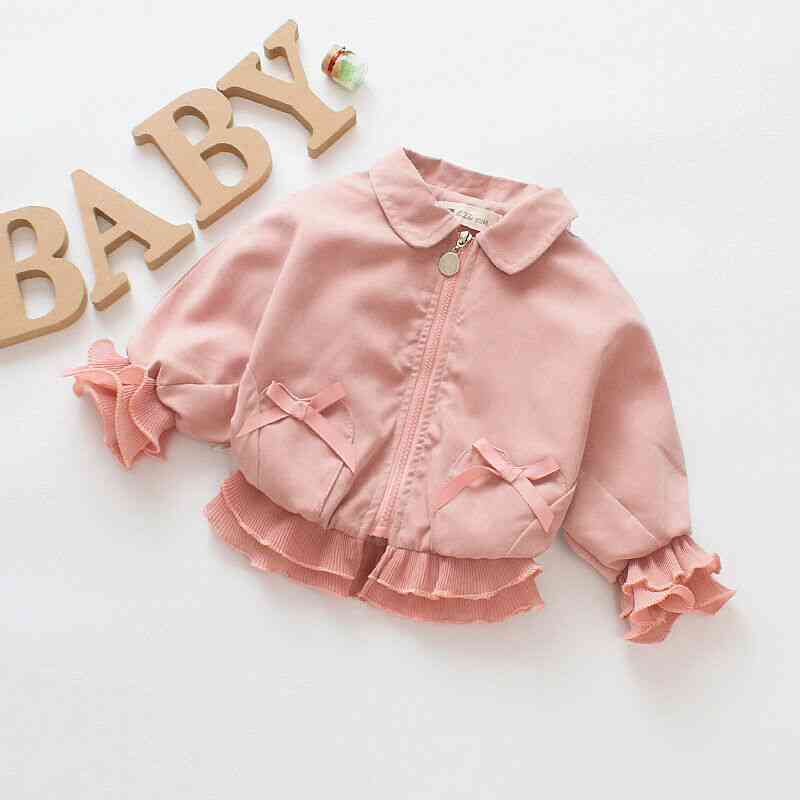 0-7y новородено бебе момиче детско горно облекло цип, есенни зимни якета дрехи