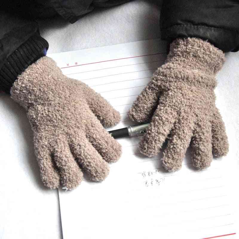 Warmom coral fleece zesílit - plyšové chlupaté rukavice plné rukavice měkké rukavice