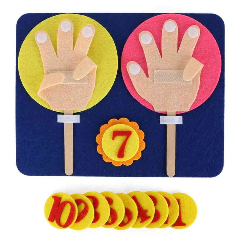 Profesor de învățare manual - jucării matematice cu degetele pentru copii