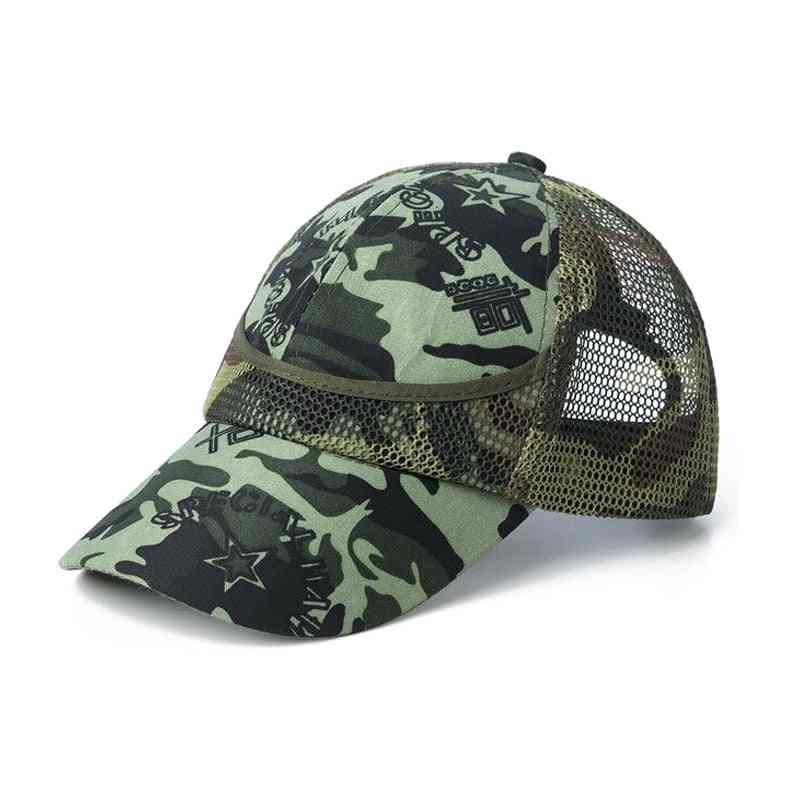 Outdoor Camouflage Baby Boy Mesh Baseball Cap - Summer / Autumn Net Casual Hats