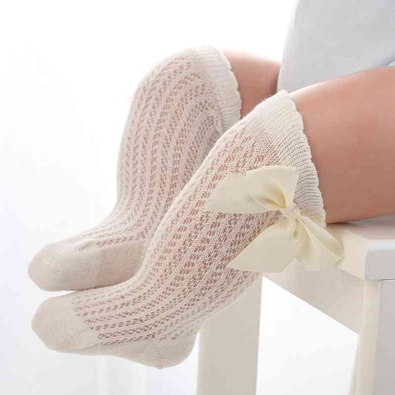Baby Infant Girl Non-slip Knee High Lace Princess Socks - Long Tube Booties