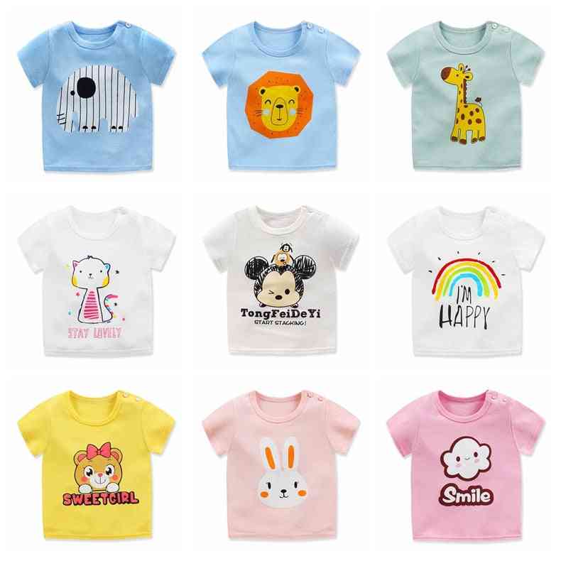 O Neck, Printed Kids T Shirt With Short Sleeves