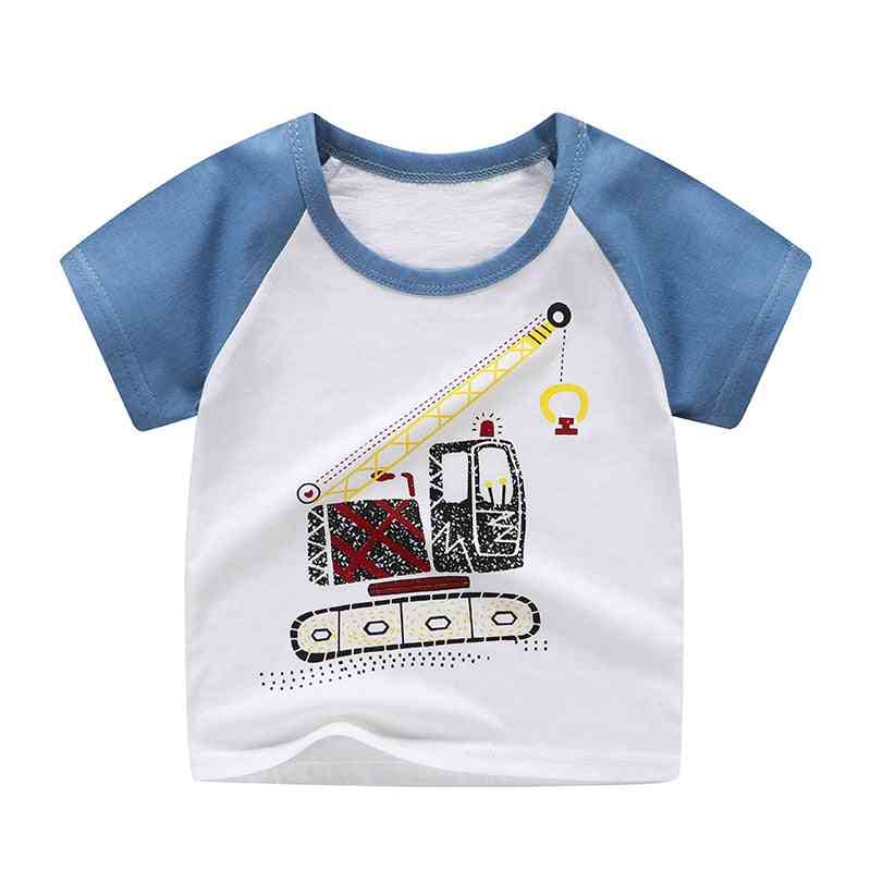 Baby pojkar kläder för sommaren - mode tryck barn t-shirt med korta ärmar