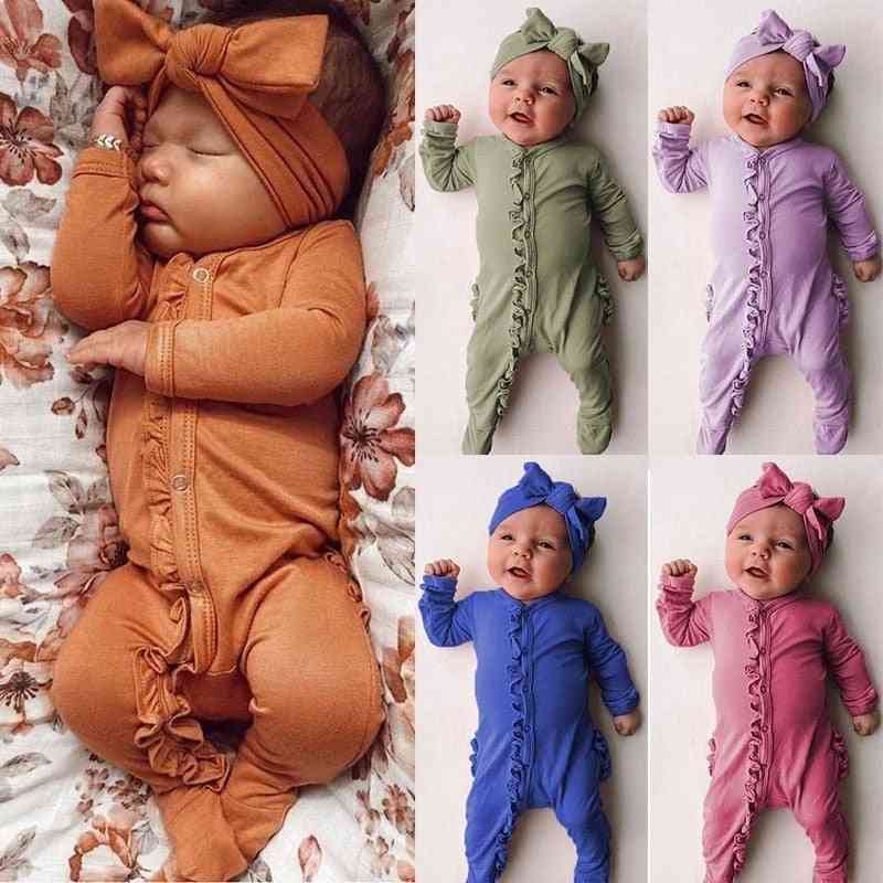 Baby Boy / Girl Romper Playsuits Sleepwear Pyjamas With Headband
