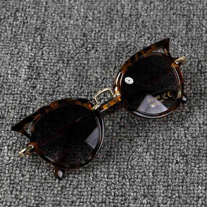 Accesorios de gafas de sol para bebés con forma de gato-