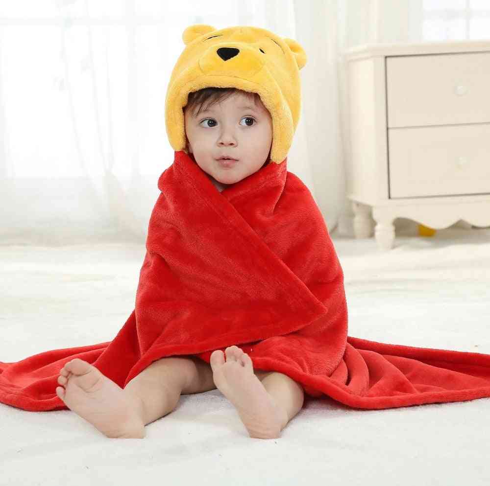 Winnie Bear Animal Cosplay Hooded, Baby Bath Towel