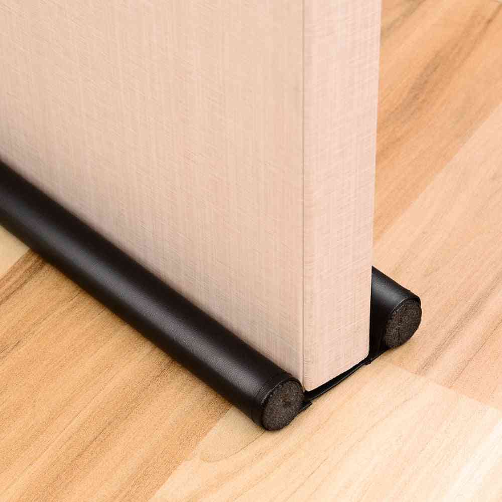 Foldable Under Door, Sound Proof Draft Stopper - Washable Leather, Door Seal Strip