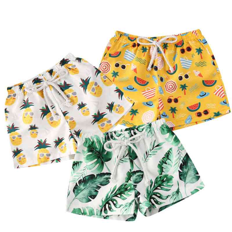 Printed Quick Dry - Swim Trunk Swimming Swimsuit For Kids