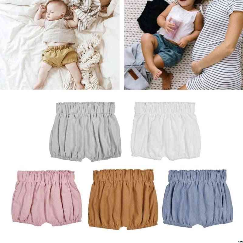 Baby Boy Cotton Shorts, Infant Ruffle Bloomers, Toddler Summer Panties