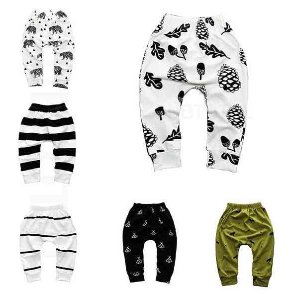 Print Pattern Cotton Baby Trousers, Pp Pants