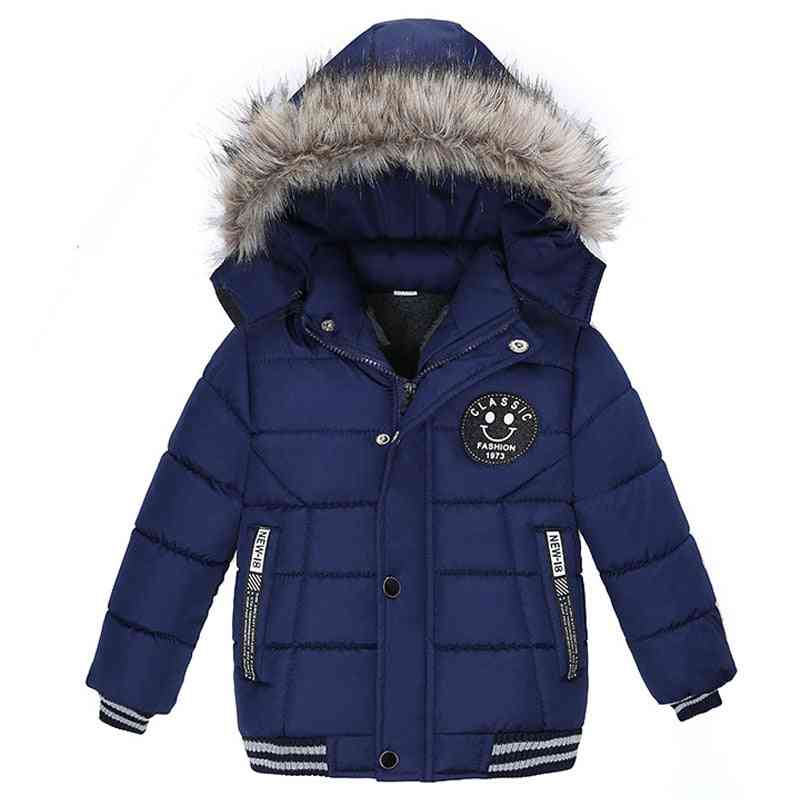 Katoenen winterjassen en jacks voor baby's, warme kleding met capuchon - groen-7711 / 3m