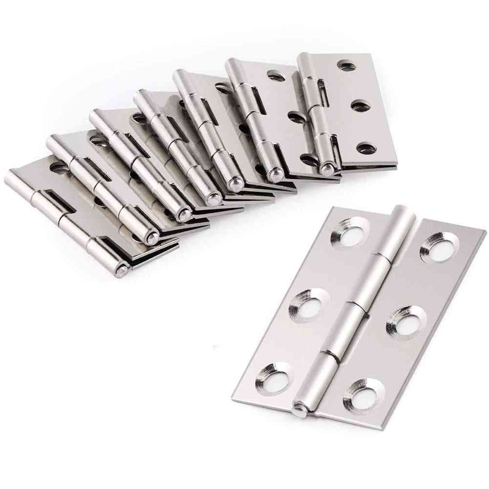 Stainless Steel Hinges, 6-mounting Holes, Door Connector Accessories For Furniture