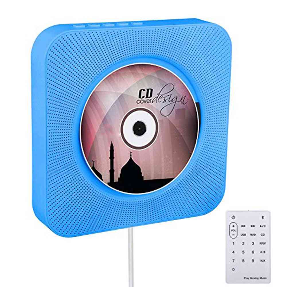 Wall Mountable Bluetooth Remote Control Cd Player, Hifi Speaker