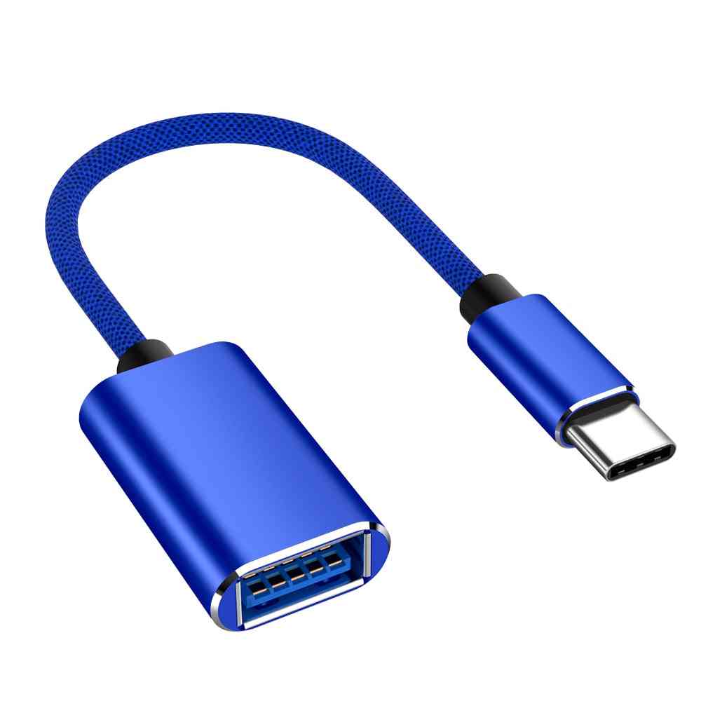 Câble adaptateur Câble USB 3.0 OTG de type C, Convertisseur USB3.0 Mâle vers Femelle Synchronisation de Données OTG pour Xiaomi Samsun Mi - Noir / 15cm