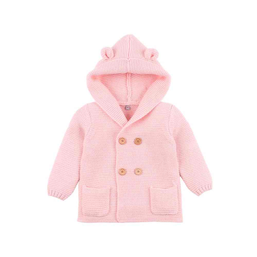 Bebeluș de iarnă, ținute de jachete, toamnă caldă, pulovere, haina cu glugă cu mânecă lungă