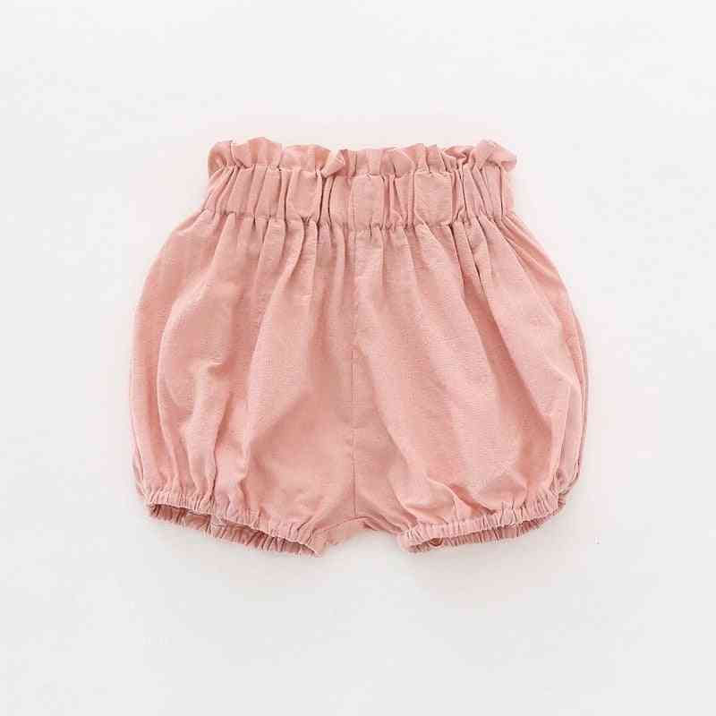 Solid Summer Bloomers- Baby Girl Shorts