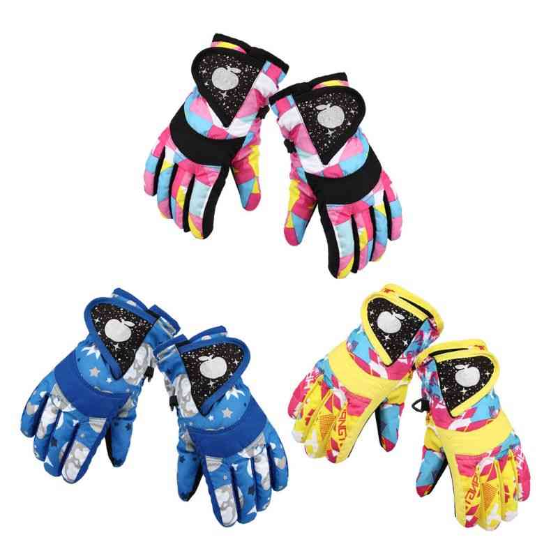 Gants de snowboard ski hiver imperméables, mitaines chaudes pour enfants - 1